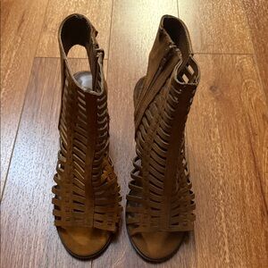 Brown Strappy Women's Shoes